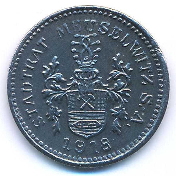Мойзельвиц., 10 пфеннигов (1918 г.)