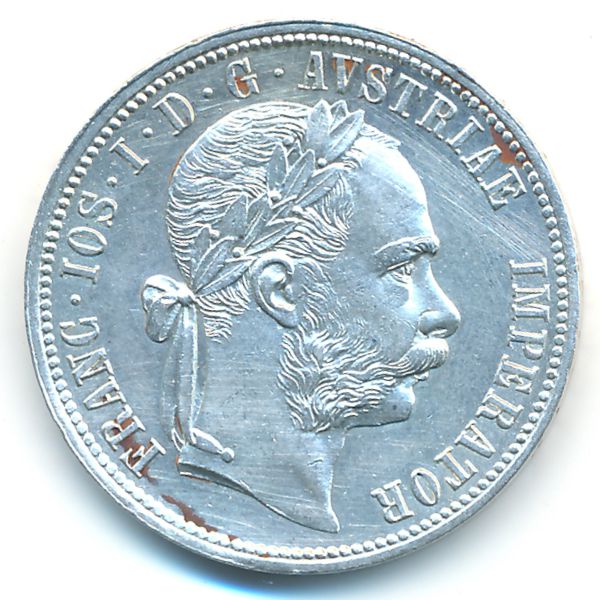 Австрия, 1 флорин (1878 г.)