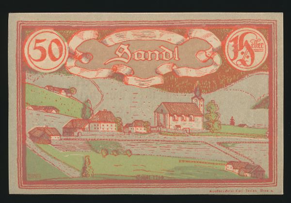 Нотгельды Австрии, 50 геллеров (1920 г.)