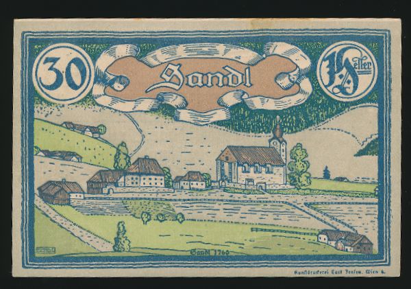 Нотгельды Австрии, 30 геллеров (1920 г.)