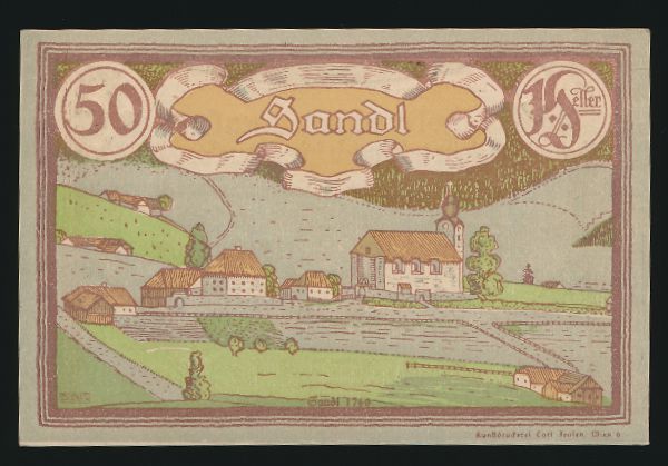 Нотгельды Австрии, 50 геллеров (1920 г.)