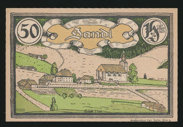 Нотгельды Австрии, 50 геллеров (1920 г.)