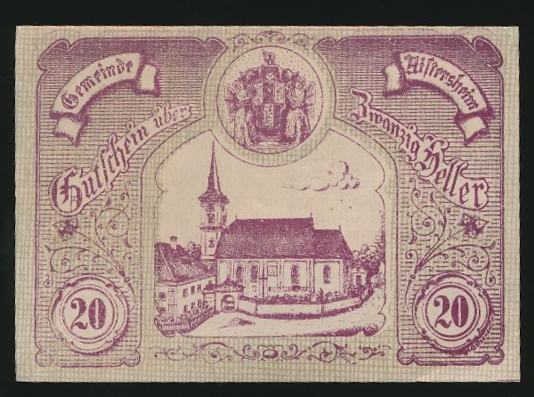 Нотгельды Австрии, 20 геллеров (1920 г.)