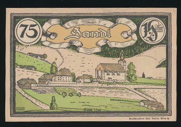 Нотгельды Австрии, 75 геллеров (1920 г.)