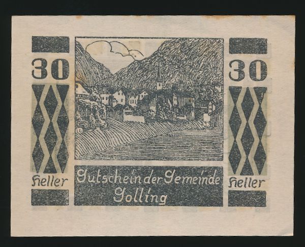 Нотгельды Австрии, 30 геллеров (1920 г.)