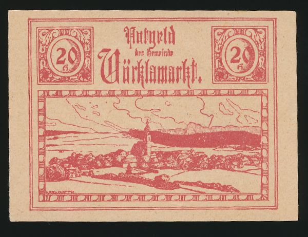 Нотгельды Австрии, 20 геллеров (1920 г.)