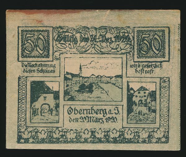Нотгельды Австрии, 50 геллеров (1920 г.)