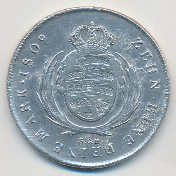 Саксония, 1 талер (1809 г.)