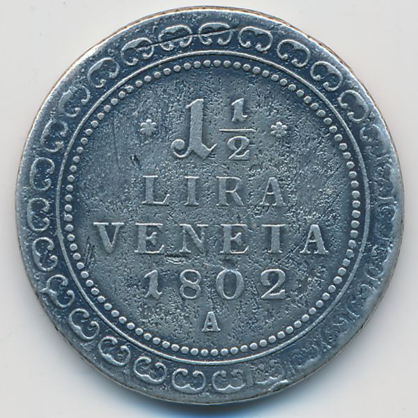 Венеция, 1 1/2 лиры (1802 г.)
