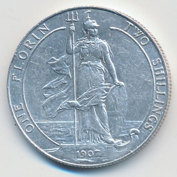 Великобритания, 1 флорин (1907 г.)