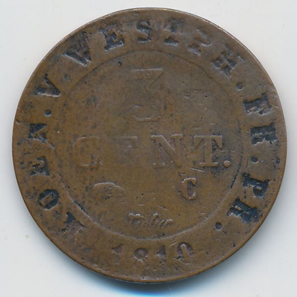 Вестфалия, 3 сентима (1810 г.)