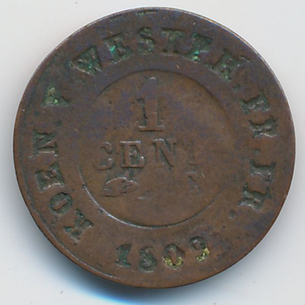 Вестфалия, 1 сентим (1809 г.)
