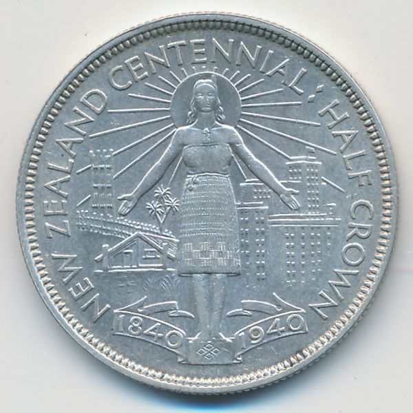 Новая Зеландия, 1/2 кроны (1940 г.)