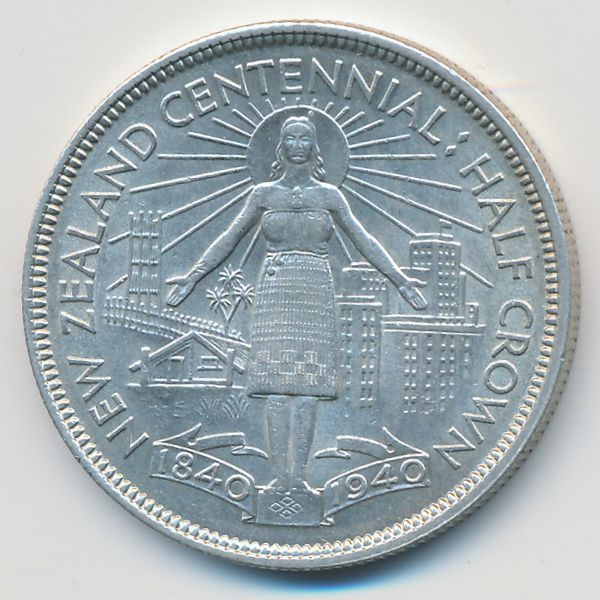 Новая Зеландия, 1/2 кроны (1940 г.)