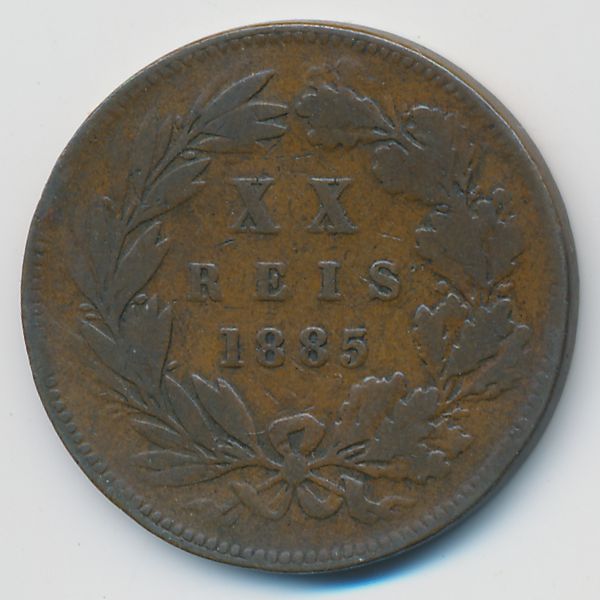 Португалия, 20 рейс (1885 г.)