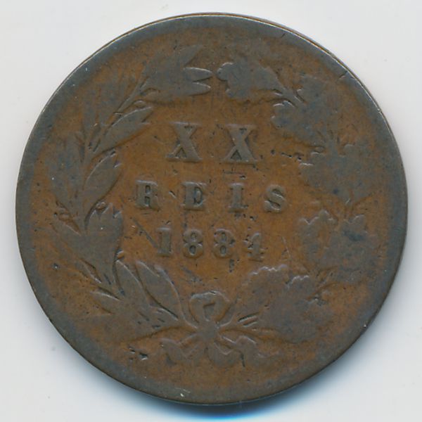 Португалия, 20 рейс (1884 г.)