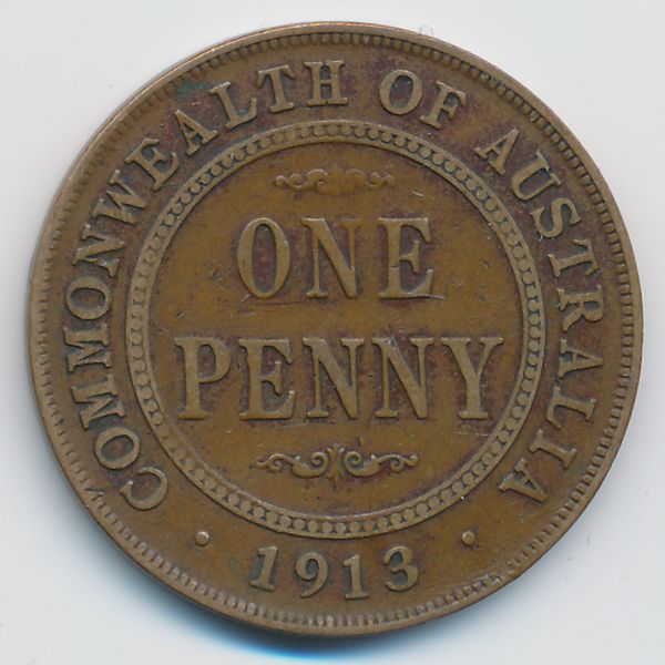 Австралия, 1 пенни (1913 г.)