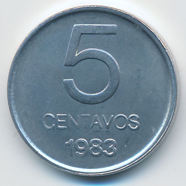 Аргентина, 5 сентаво (1983 г.)