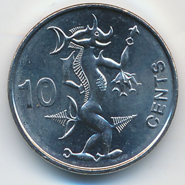 Соломоновы острова, 10 центов (2012 г.)