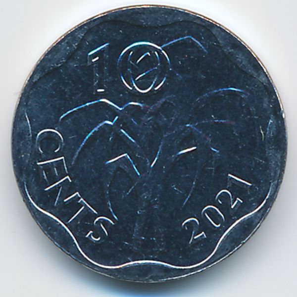 Свазиленд, 10 центов (2021 г.)