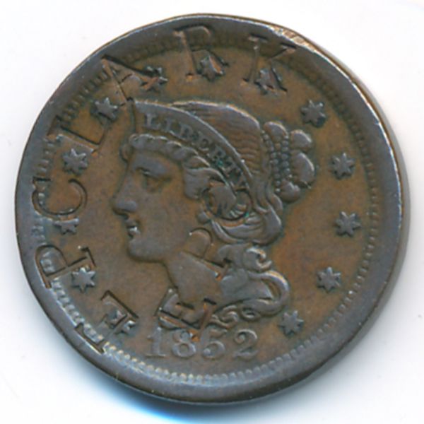 США, 1 цент (1852 г.)