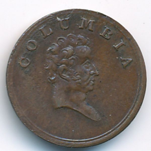 Колумбия, 1 фартинг (1830 г.)