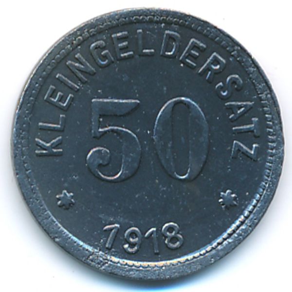 Кверфурт., 50 пфеннигов (1918 г.)