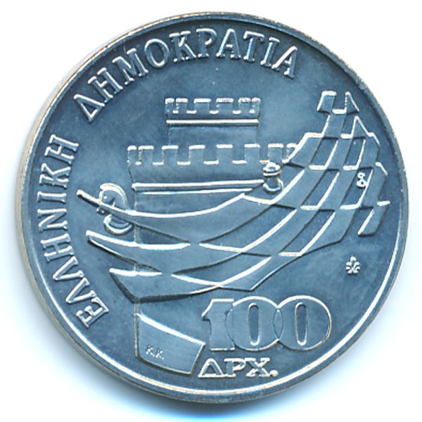 Греция, 100 драхм (1988 г.)