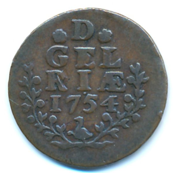Гелдерланд, 1 дуит (1754 г.)