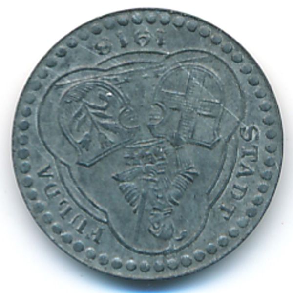 Фульда., 10 пфеннигов (1918 г.)