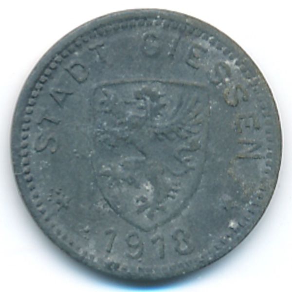 Гиссен., 10 пфеннигов (1918 г.)