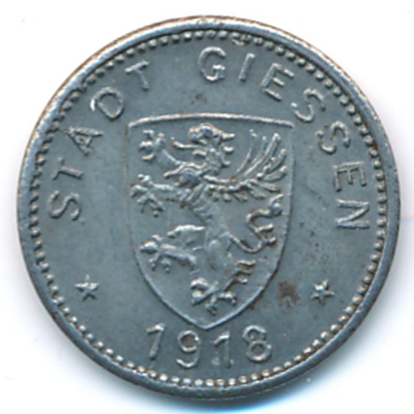 Гиссен., 10 пфеннигов (1918 г.)