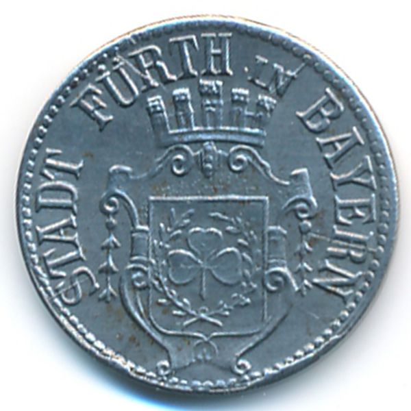 Фюрт., 10 пфеннигов (1917 г.)