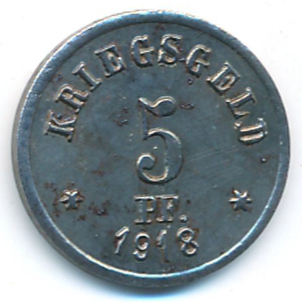 Грюнберг., 10 пфеннигов (1918 г.)