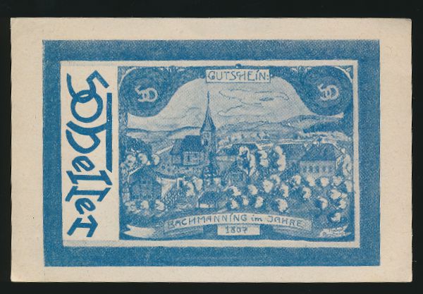 Нотгельды Австрии, 50 геллеров (1921 г.)