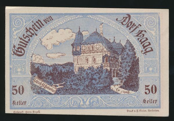 Нотгельды Австрии, 50 геллеров (1920 г.)
