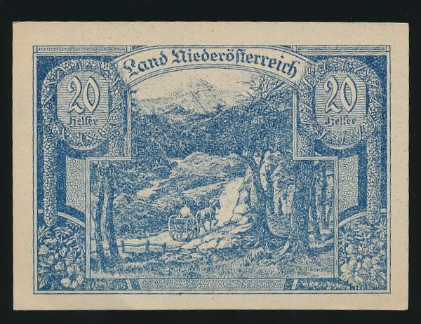 Нотгельды Австрии, 20 геллеров (1920 г.)
