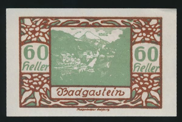 Нотгельды Австрии, 60 геллеров (1920 г.)