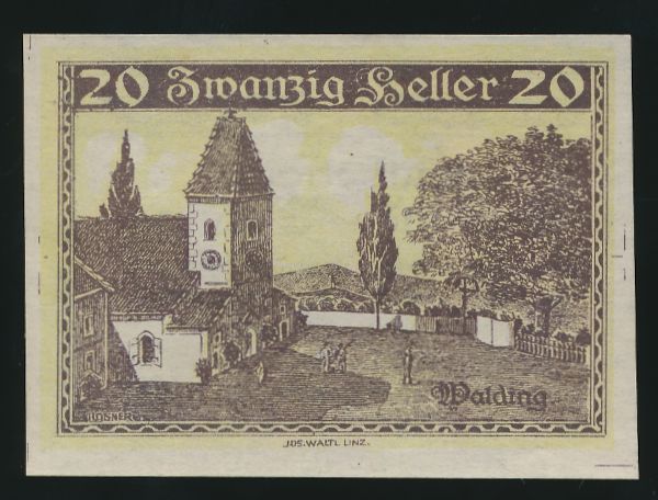 Нотгельды Австрии, 20 геллеров (1920 г.)