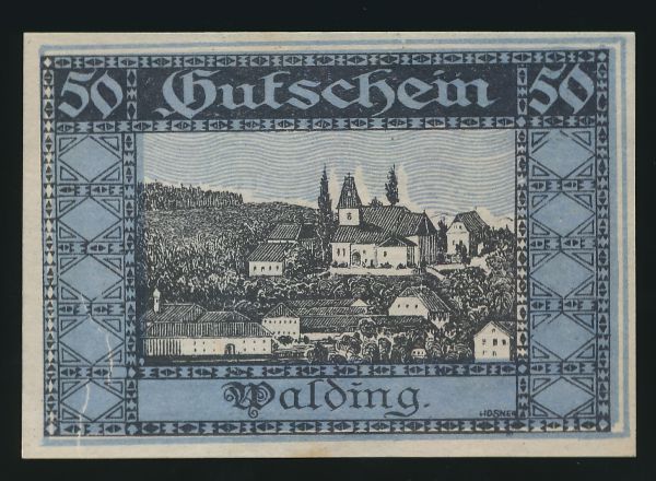 Нотгельды Австрии, 50 геллеров (1920 г.)