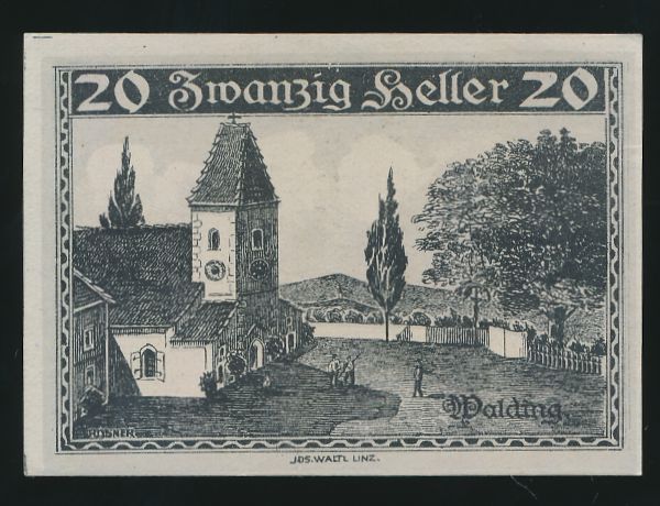 Нотгельды Австрии, 20 геллеров (1920 г.)