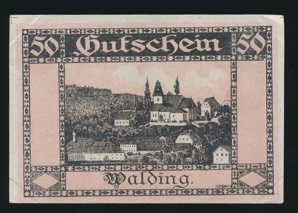 Нотгельды Австрии, 50 геллеров (1920 г.)