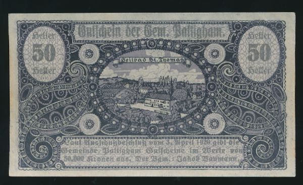 Нотгельды Австрии, 50 геллеров (1920 г.)