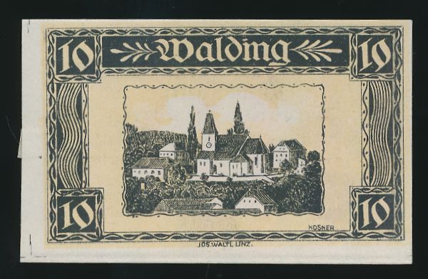 Нотгельды Австрии, 10 геллеров (1920 г.)
