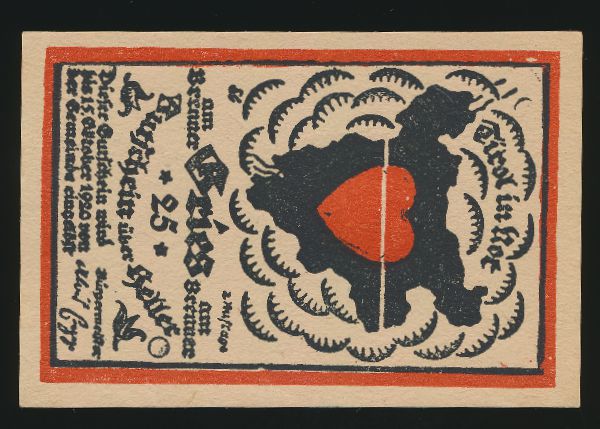 Нотгельды Австрии, 25 пфеннигов (1920 г.)