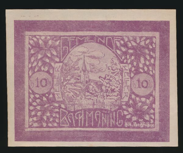 Нотгельды Австрии, 10 геллеров (1920 г.)