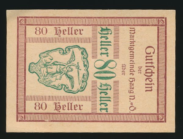 Нотгельды Австрии, 80 геллеров (1920 г.)