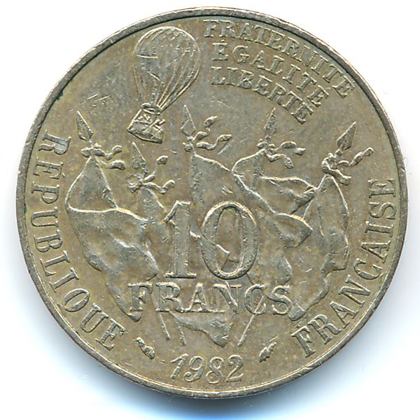 Франция, 10 франков (1982 г.)