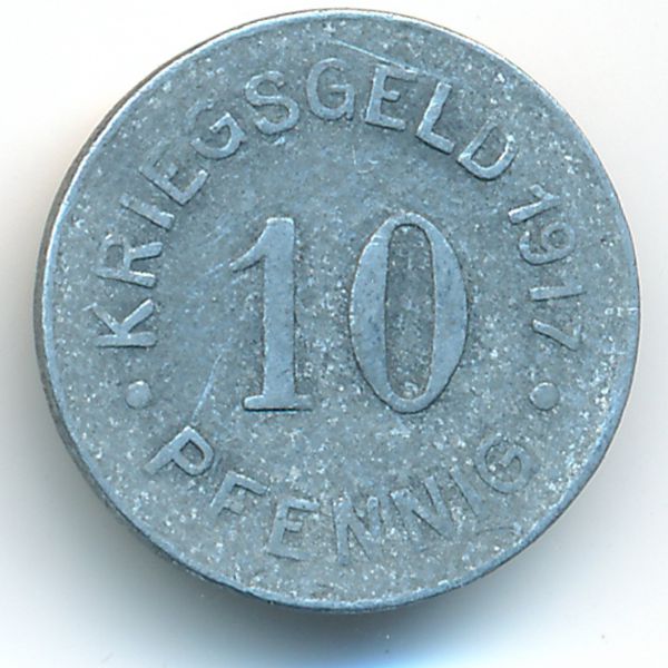 Мюнстер., 10 пфеннигов (1917 г.)