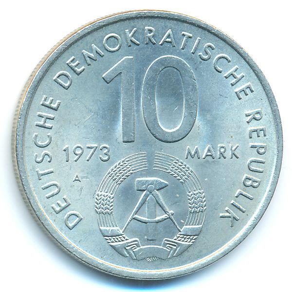 ГДР, 10 марок (1973 г.)